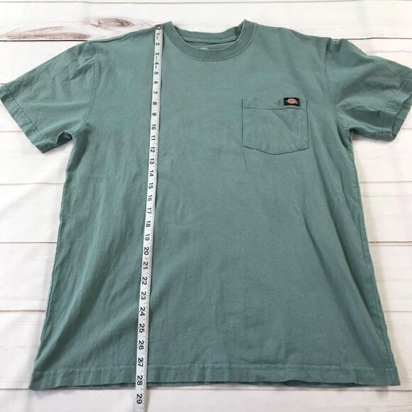 Dickies Men's Heavy Weight Crew Neck Dockside Blue Shirt Medium - Picture 5 of 7